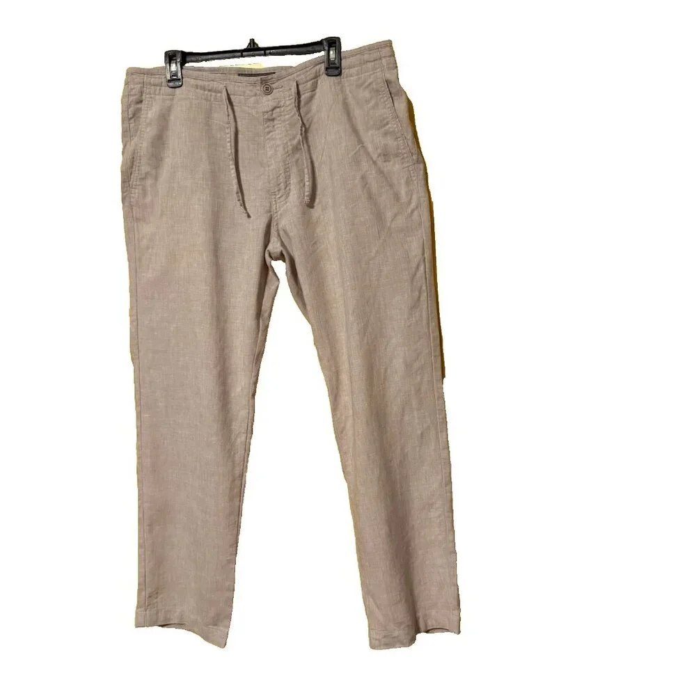 J.S. A. Bank Pants Reserve Linen (72%) Blend‎ Luxury SZ *36 x 20 Tailored Fit